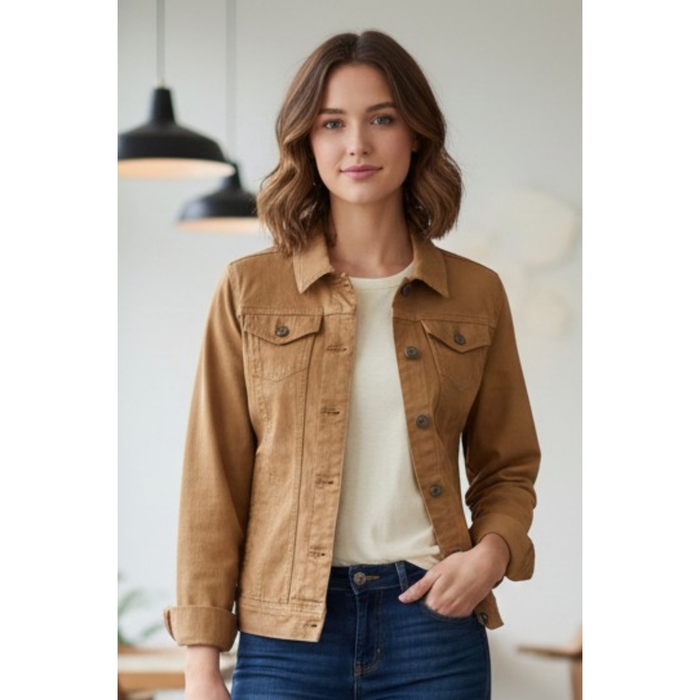 Relativity Denim Jacket Goldenrod Size S